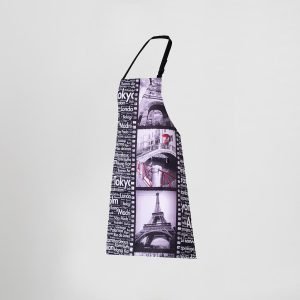 DELANTAL CON PETO ESTAMPADO 80X68 CM