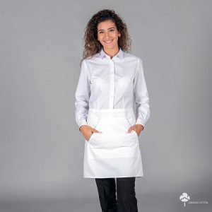 DELANTAL SIN PETO TEJIDO ORGANICO  47X72 CM