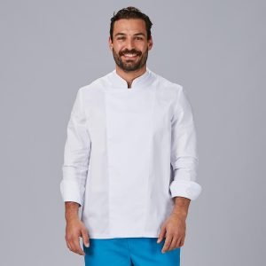 CHAQUETA COCINA UNISEX M/L VELCRO
