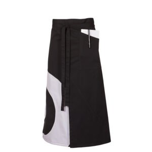 DELANTAL FRANCES ABIERTO CIRCULOS 90X75 CM