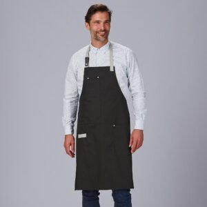 DELANTAL PETO CONTRASTES DE ESPIGA 88X74 CM