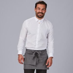 DELANTAL CORTO BOLSILLO CARTERA SARGA RECICLADA 35X67 CM