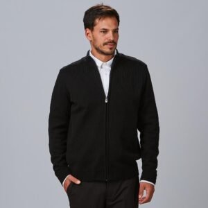 CARDIGAN HOMBRE PUNTO GRUESO CON CREMALLERA