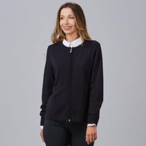 CARDIGAN MUJER PUNTO FINO CON CREMALLERA