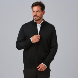 CARDIGAN HOMBRE PUNTO FINO CON CREMALLERA