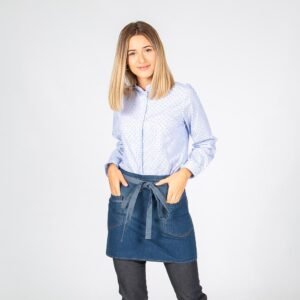 DELANTAL CORTO LAVADO TEJANO AÑIL 40X69 CM