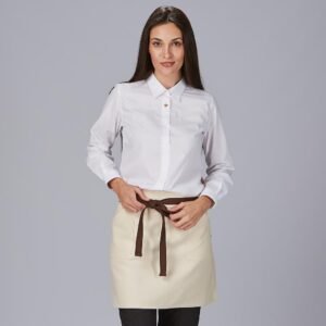 DELANTAL SIN PETO ESTERILLA TEJIDO ORGANICO  45X68 CM