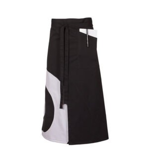 DELANTAL FRANCES ABIERTO CIRCULOS 90X75 CM