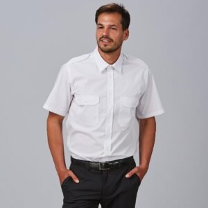 CAMISA UNISEX CHARRETERAS M/C ELASTAN
