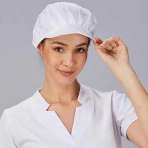 GORRA UNISEX POPELIN BLANCA (PAQ. 10 UNID)