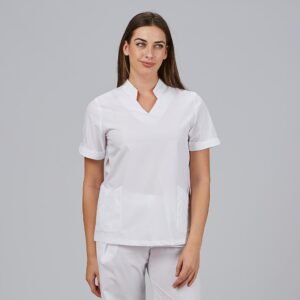 BLUSA MUJER CERRADA BOLSILLOS M/C MAY