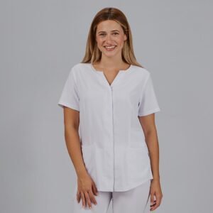 BLUSA MUJER ABIERTA C/PICO M/C DULCINEA