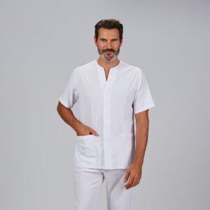 BLUSA HOMBRE ABIERTA CUELLO PICO M/C ALONSO