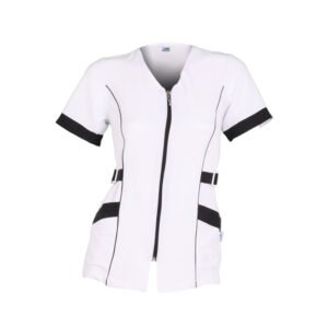 BLUSA MUJER "VIENA" M/C BLANCA