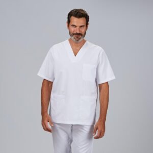 CONJUNTO UNISEX BLUSA CUELLO PICO /PANTALON GOMA ENTERA