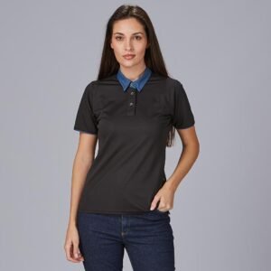 POLO MUJER CUELLO CAMISERO TEJANO
