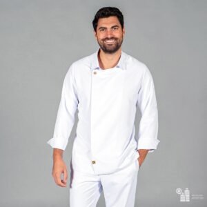 CHAQUETA COCINA UNISEX ARIAS TEJIDO RECICLADO MICROFIBRA